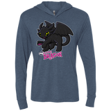 T-Shirts Indigo / X-Small MY LITTLE DRAGON Triblend Long Sleeve Hoodie Tee