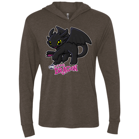T-Shirts MY LITTLE DRAGON Triblend Long Sleeve Hoodie Tee
