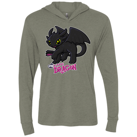 T-Shirts MY LITTLE DRAGON Triblend Long Sleeve Hoodie Tee