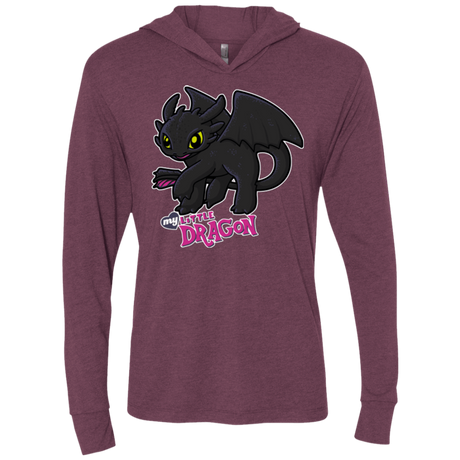 T-Shirts MY LITTLE DRAGON Triblend Long Sleeve Hoodie Tee