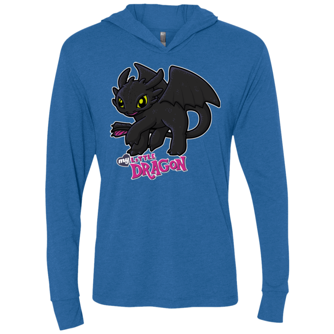 T-Shirts Vintage Royal / X-Small MY LITTLE DRAGON Triblend Long Sleeve Hoodie Tee
