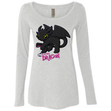 T-Shirts Heather White / Small MY LITTLE DRAGON Women's Triblend Long Sleeve Shirt