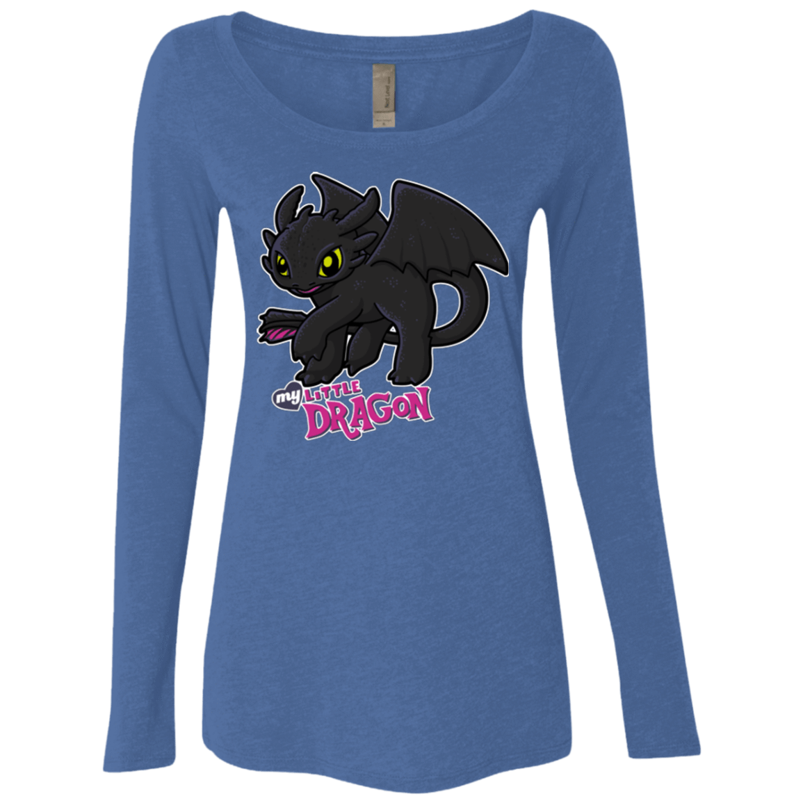 T-Shirts Vintage Royal / Small MY LITTLE DRAGON Women's Triblend Long Sleeve Shirt