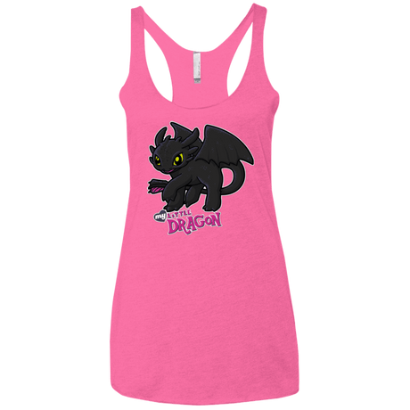 T-Shirts Vintage Pink / X-Small MY LITTLE DRAGON Women's Triblend Racerback Tank