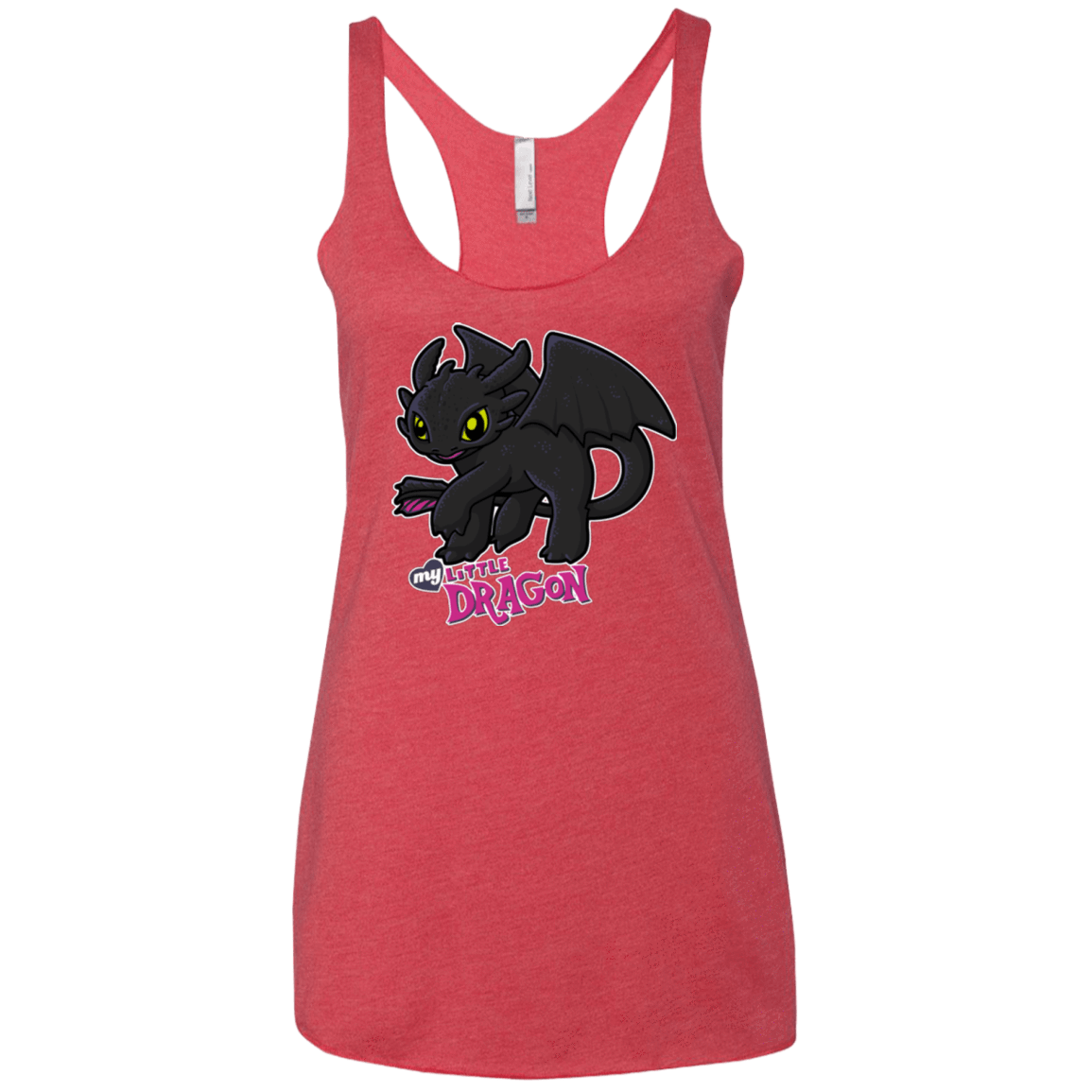 T-Shirts Vintage Red / X-Small MY LITTLE DRAGON Women's Triblend Racerback Tank