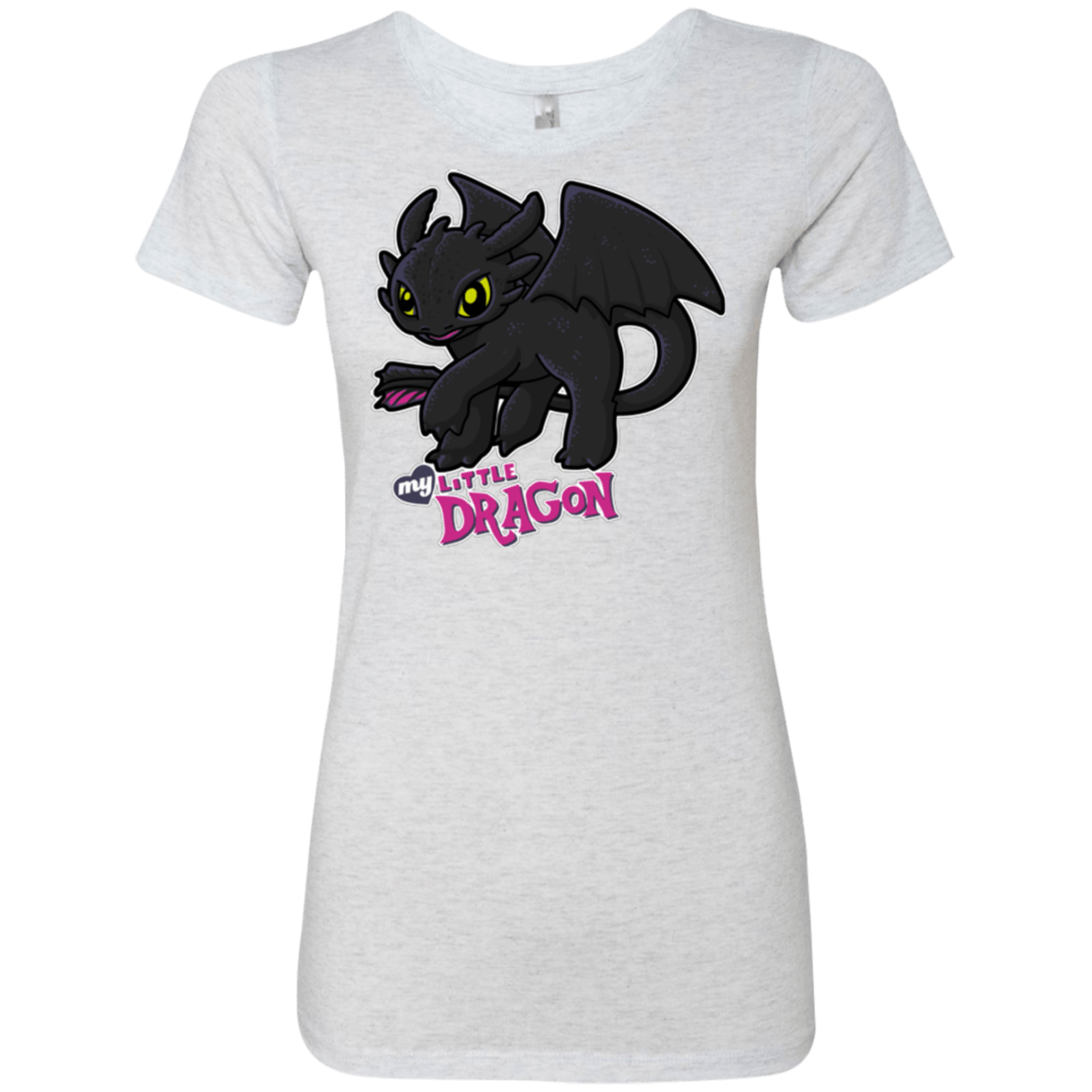 T-Shirts Heather White / Small MY LITTLE DRAGON Women's Triblend T-Shirt