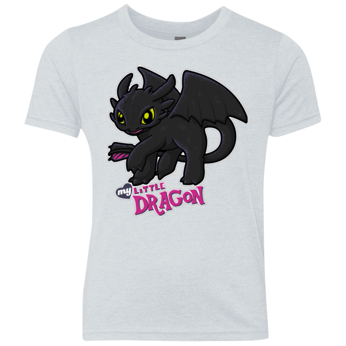 T-Shirts Heather White / YXS MY LITTLE DRAGON Youth Triblend T-Shirt