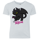 T-Shirts Heather White / YXS MY LITTLE DRAGON Youth Triblend T-Shirt