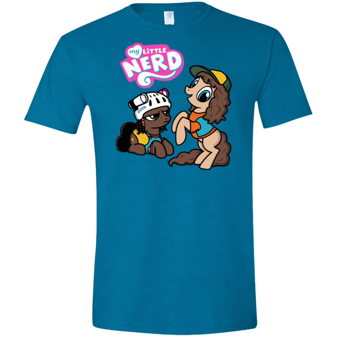 T-Shirts Antique Sapphire / S My Little Nerd Men's Semi-Fitted Softstyle