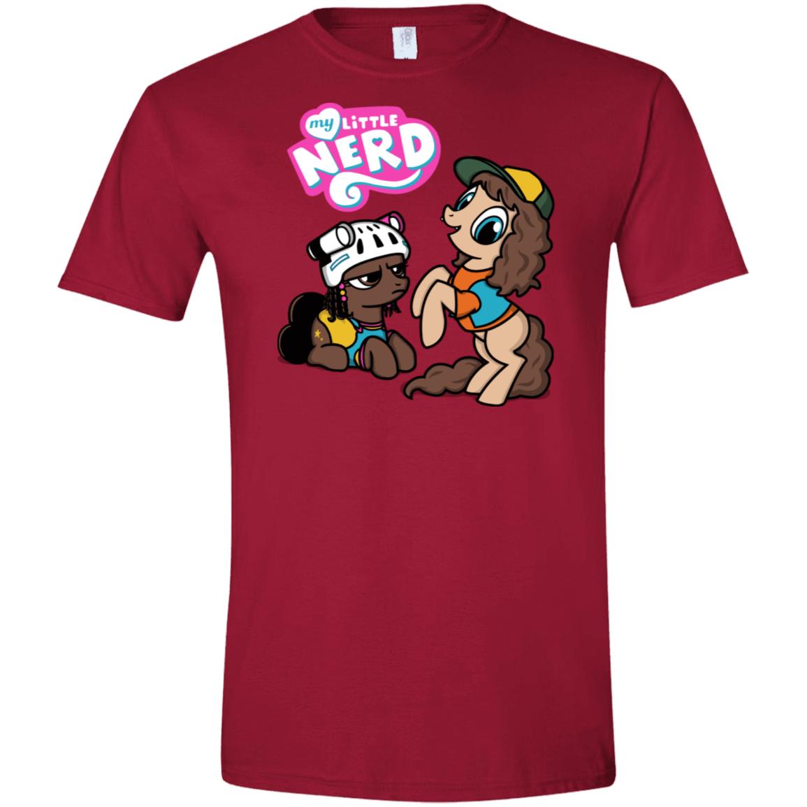 T-Shirts Cardinal Red / S My Little Nerd Men's Semi-Fitted Softstyle