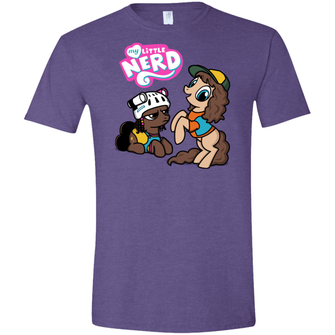 T-Shirts Heather Purple / S My Little Nerd Men's Semi-Fitted Softstyle