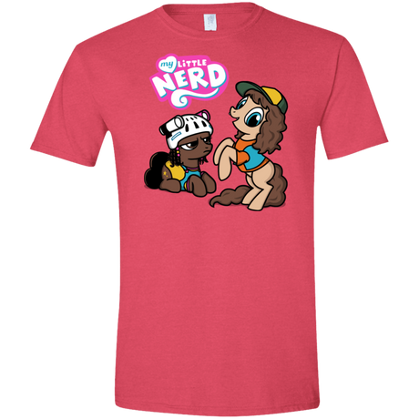 T-Shirts Heather Red / S My Little Nerd Men's Semi-Fitted Softstyle