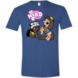 T-Shirts Heather Royal / X-Small My Little Nerd Men's Semi-Fitted Softstyle