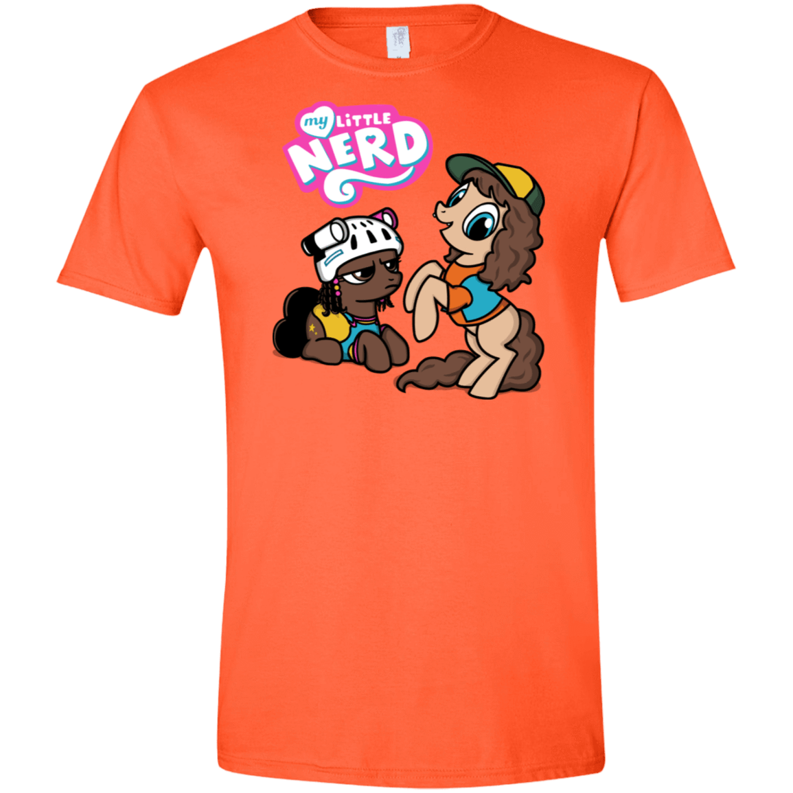 T-Shirts Orange / S My Little Nerd Men's Semi-Fitted Softstyle