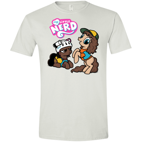 T-Shirts White / X-Small My Little Nerd Men's Semi-Fitted Softstyle