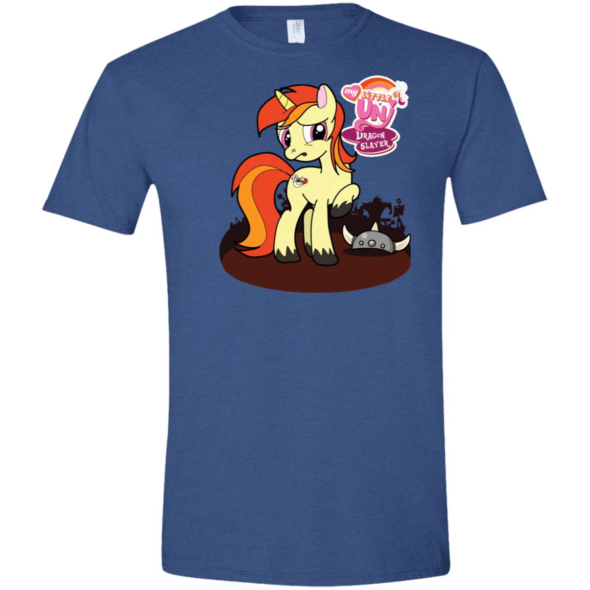 T-Shirts Heather Royal / X-Small My Little Uni Men's Semi-Fitted Softstyle