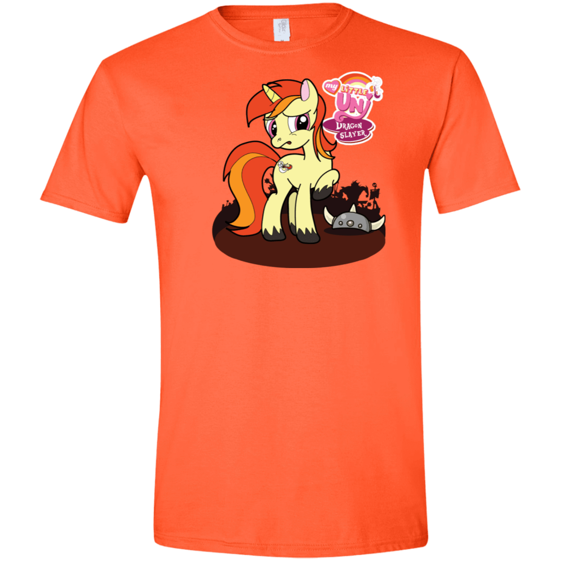 T-Shirts Orange / S My Little Uni Men's Semi-Fitted Softstyle
