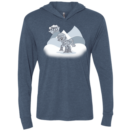 T-Shirts Indigo / X-Small my little walky Triblend Long Sleeve Hoodie Tee