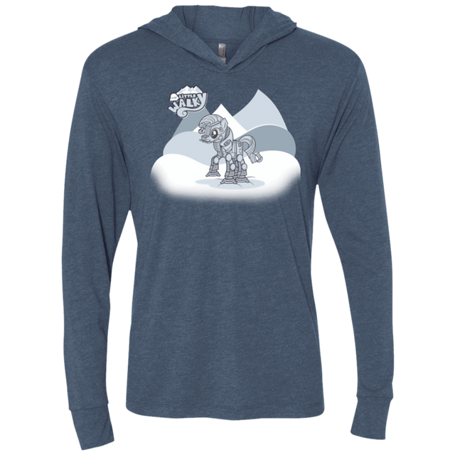 T-Shirts Indigo / X-Small my little walky Triblend Long Sleeve Hoodie Tee