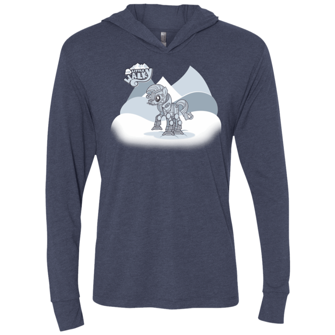 T-Shirts Vintage Navy / X-Small my little walky Triblend Long Sleeve Hoodie Tee