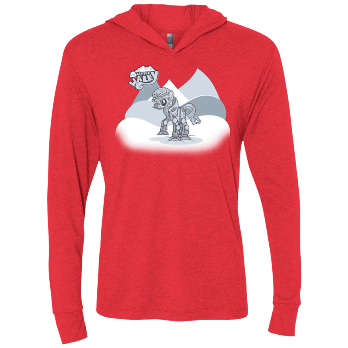 T-Shirts Vintage Red / X-Small my little walky Triblend Long Sleeve Hoodie Tee