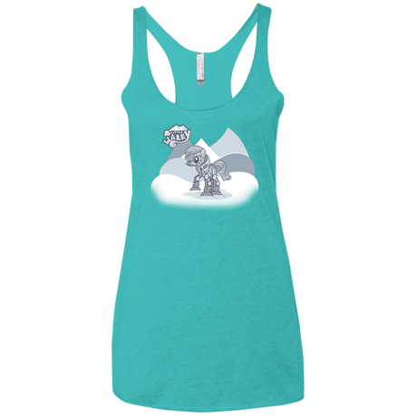 T-Shirts Tahiti Blue / X-Small my little walky Women's Triblend Racerback Tank