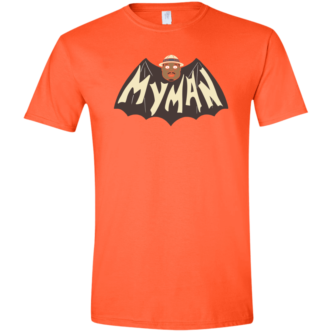 T-Shirts Orange / S My Man! Men's Semi-Fitted Softstyle