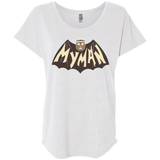 T-Shirts Heather White / X-Small My Man! Triblend Dolman Sleeve