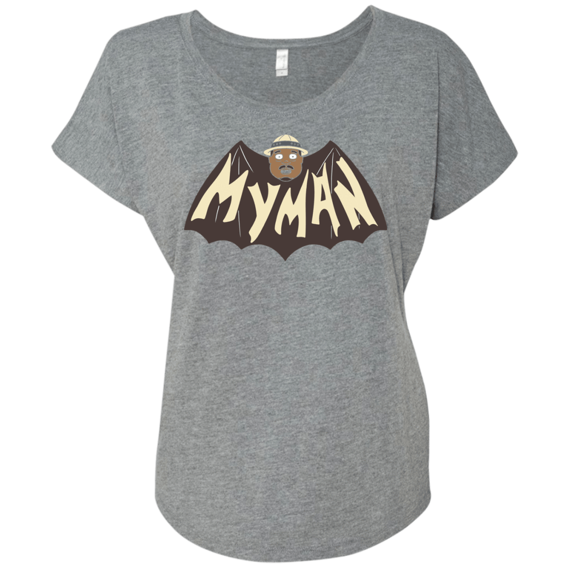 T-Shirts Premium Heather / X-Small My Man! Triblend Dolman Sleeve