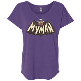 T-Shirts Purple Rush / X-Small My Man! Triblend Dolman Sleeve