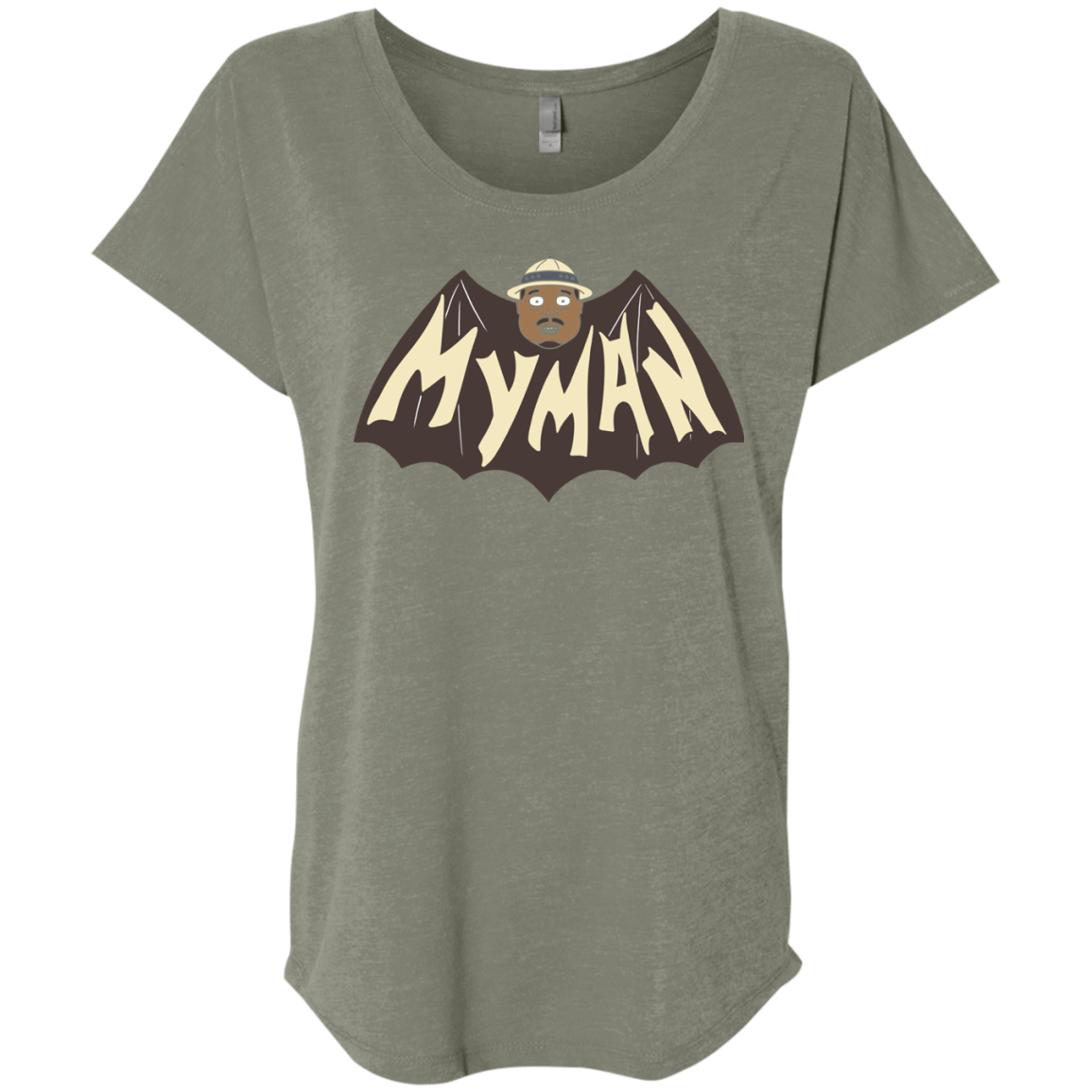 T-Shirts Venetian Grey / X-Small My Man! Triblend Dolman Sleeve