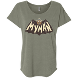 T-Shirts Venetian Grey / X-Small My Man! Triblend Dolman Sleeve