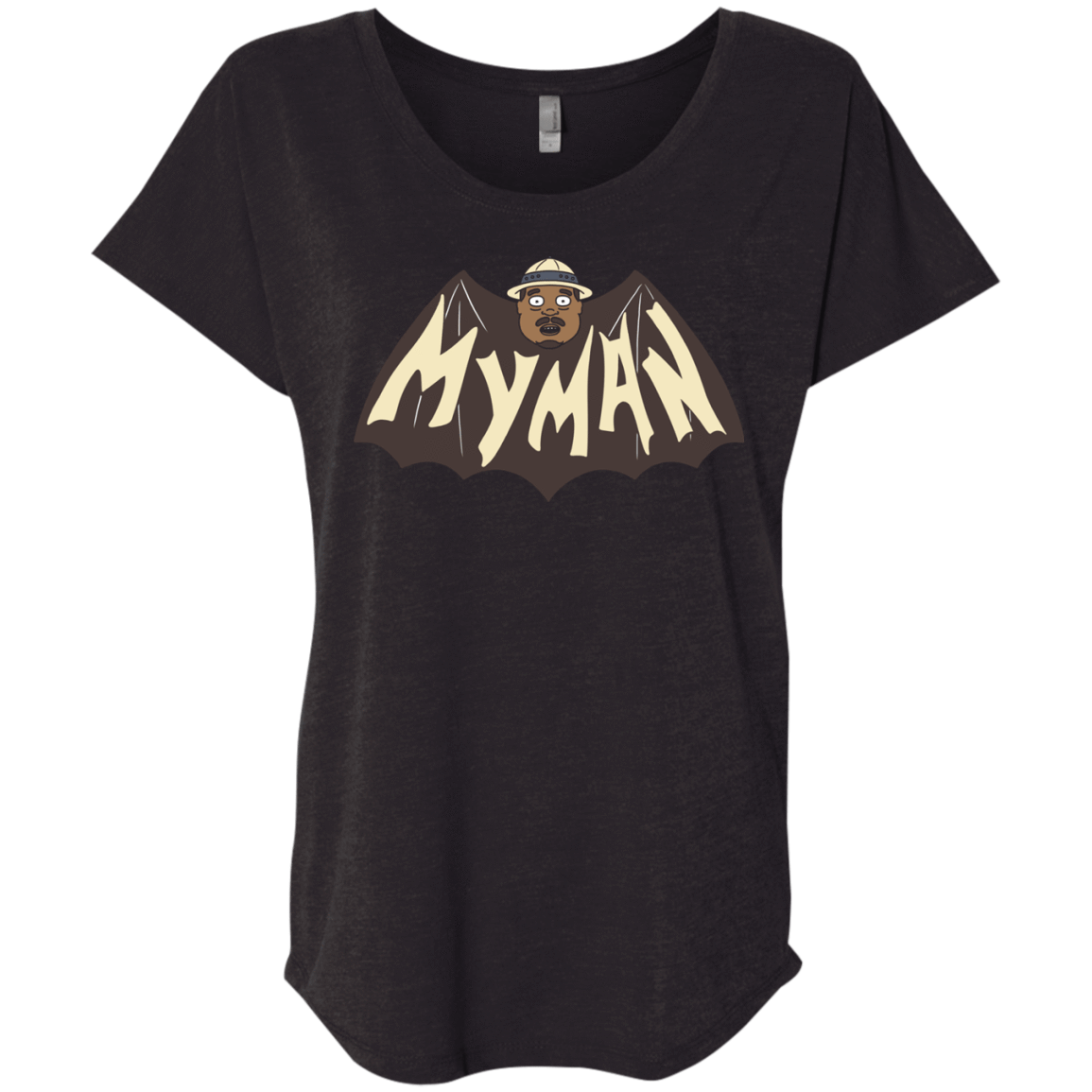 T-Shirts Vintage Black / X-Small My Man! Triblend Dolman Sleeve