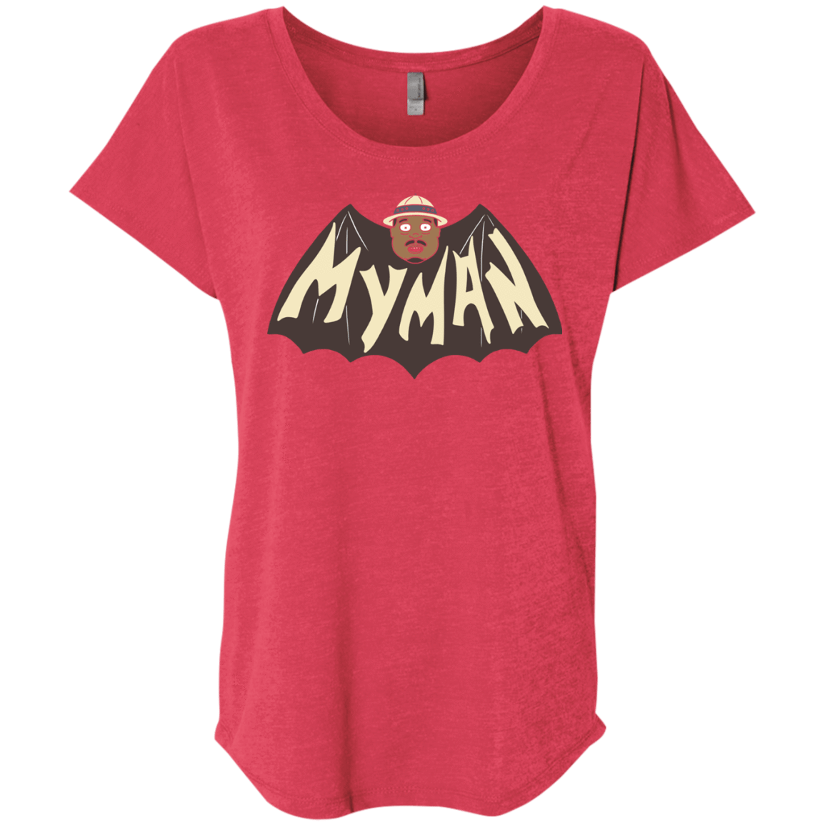 T-Shirts Vintage Red / X-Small My Man! Triblend Dolman Sleeve