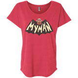 T-Shirts Vintage Red / X-Small My Man! Triblend Dolman Sleeve