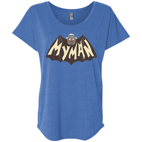 T-Shirts Vintage Royal / X-Small My Man! Triblend Dolman Sleeve