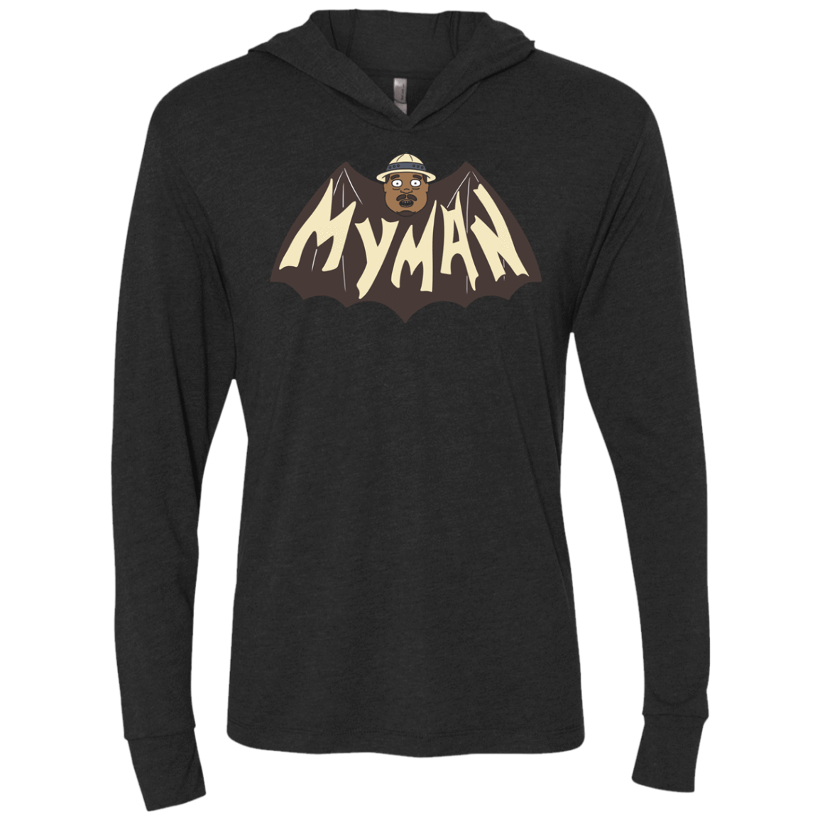T-Shirts Vintage Black / X-Small My Man! Triblend Long Sleeve Hoodie Tee