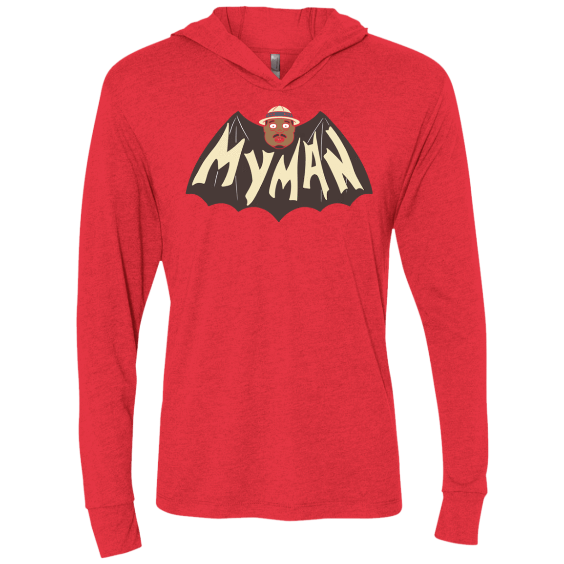 T-Shirts Vintage Red / X-Small My Man! Triblend Long Sleeve Hoodie Tee