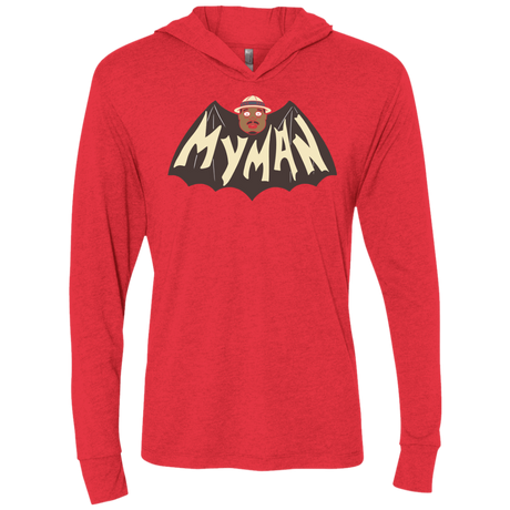 T-Shirts Vintage Red / X-Small My Man! Triblend Long Sleeve Hoodie Tee