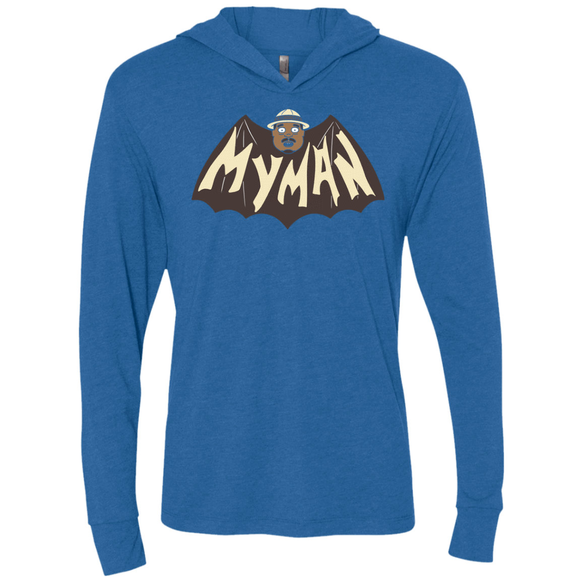 T-Shirts Vintage Royal / X-Small My Man! Triblend Long Sleeve Hoodie Tee