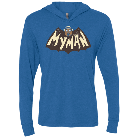 T-Shirts Vintage Royal / X-Small My Man! Triblend Long Sleeve Hoodie Tee