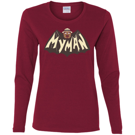 T-Shirts Cardinal / S My Man! Women's Long Sleeve T-Shirt