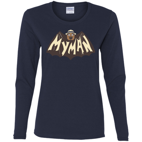 T-Shirts Navy / S My Man! Women's Long Sleeve T-Shirt