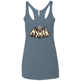 T-Shirts Indigo / X-Small My Man! Women's Triblend Racerback Tank