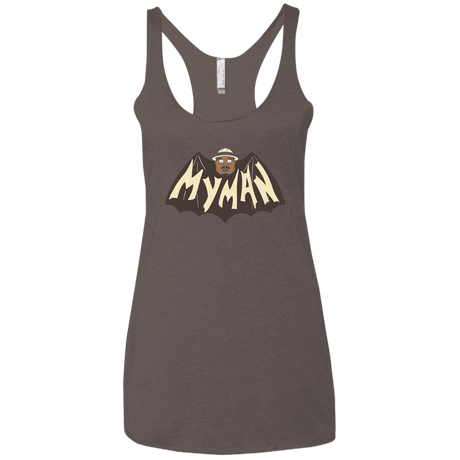 T-Shirts Macchiato / X-Small My Man! Women's Triblend Racerback Tank