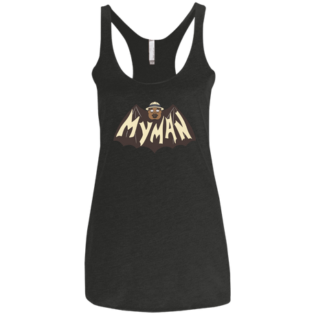 T-Shirts Vintage Black / X-Small My Man! Women's Triblend Racerback Tank