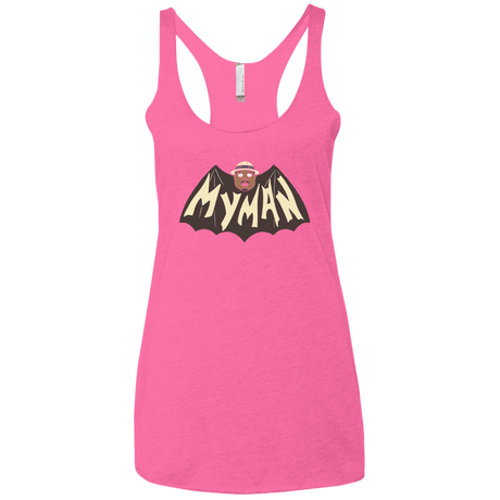 T-Shirts Vintage Pink / X-Small My Man! Women's Triblend Racerback Tank