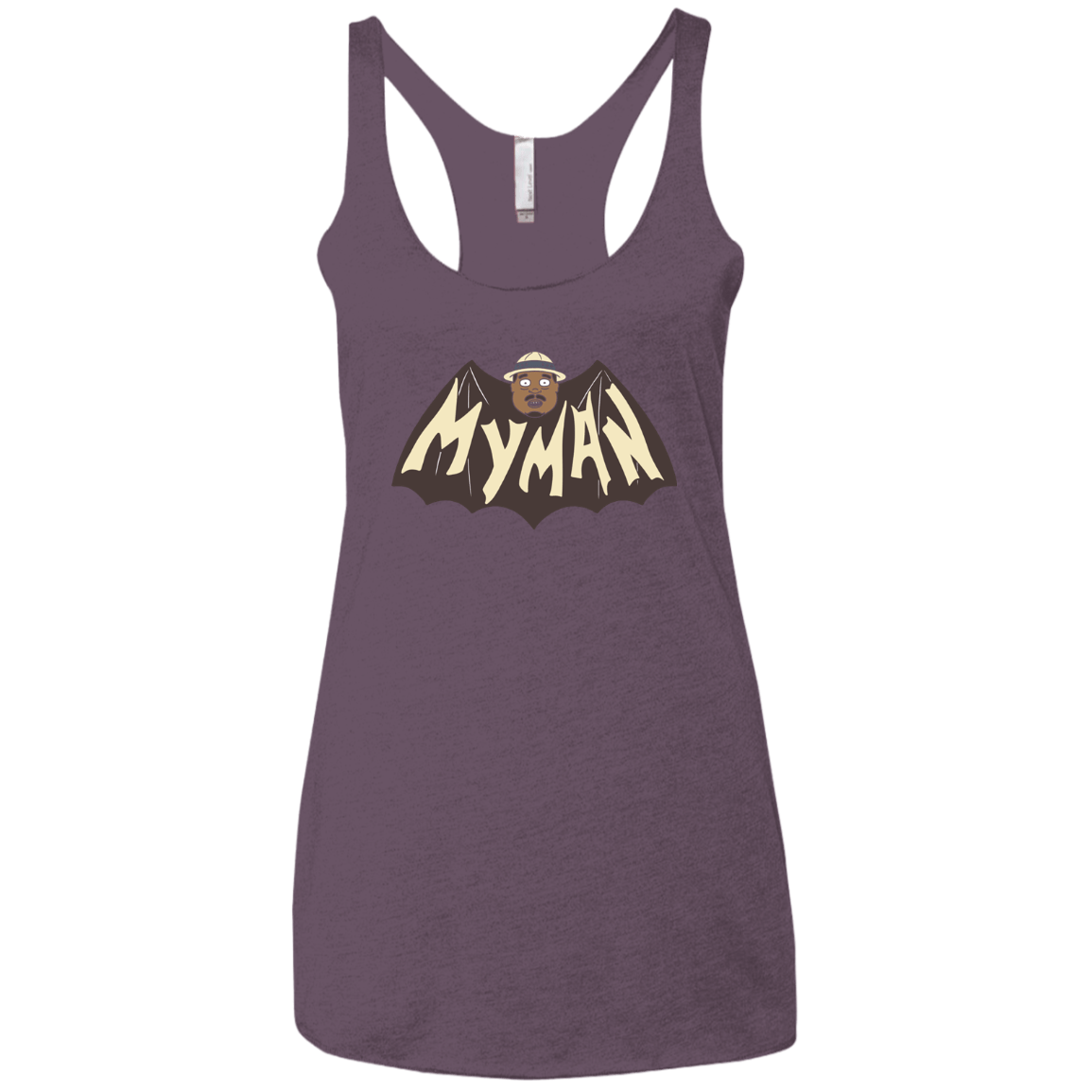 T-Shirts Vintage Purple / X-Small My Man! Women's Triblend Racerback Tank