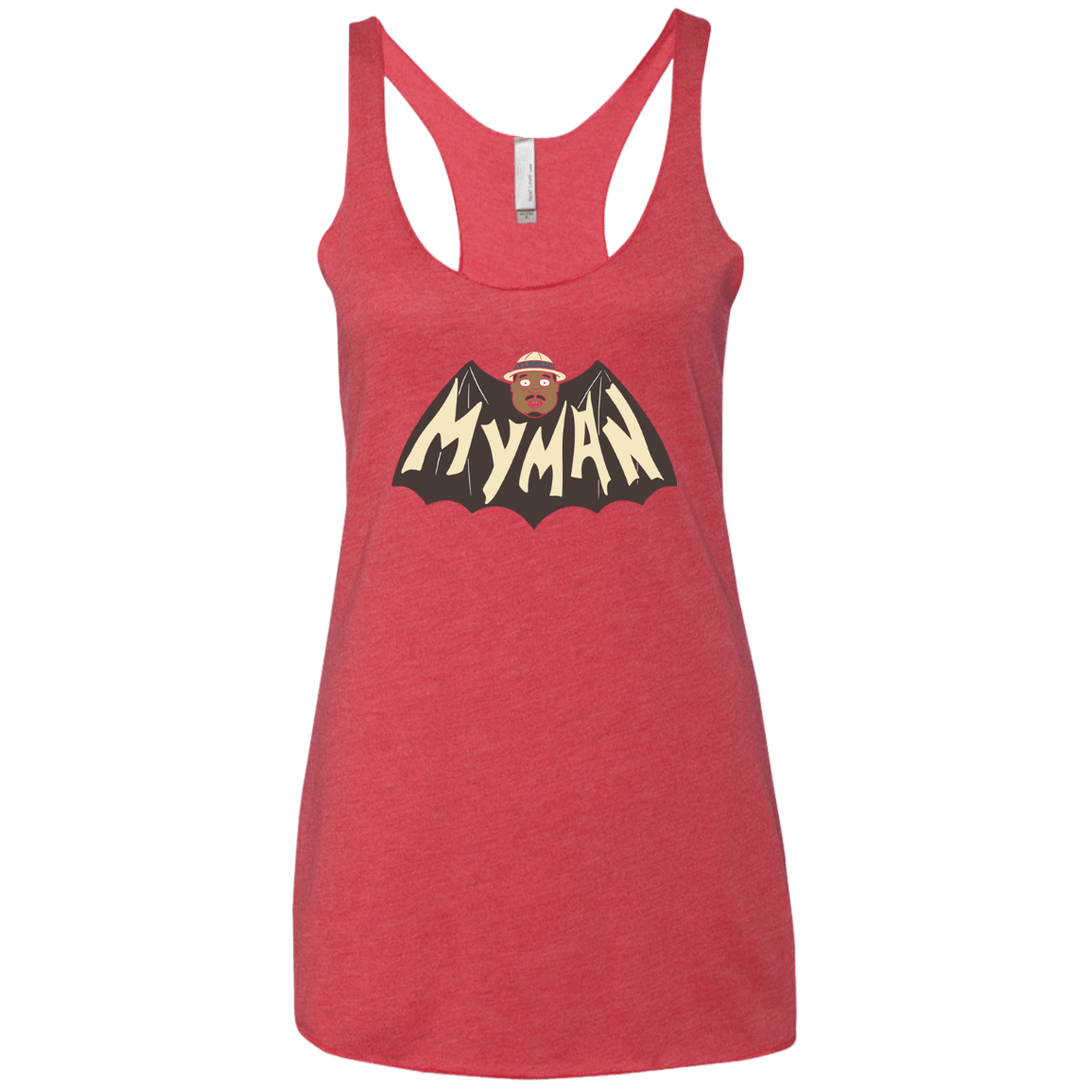 T-Shirts Vintage Red / X-Small My Man! Women's Triblend Racerback Tank