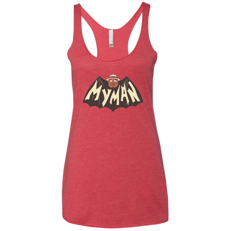 T-Shirts Vintage Red / X-Small My Man! Women's Triblend Racerback Tank